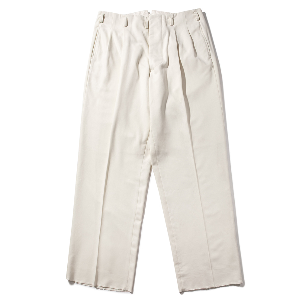 WIDE LEG TROUSERS [TAILORED STYLE] [CREAM]