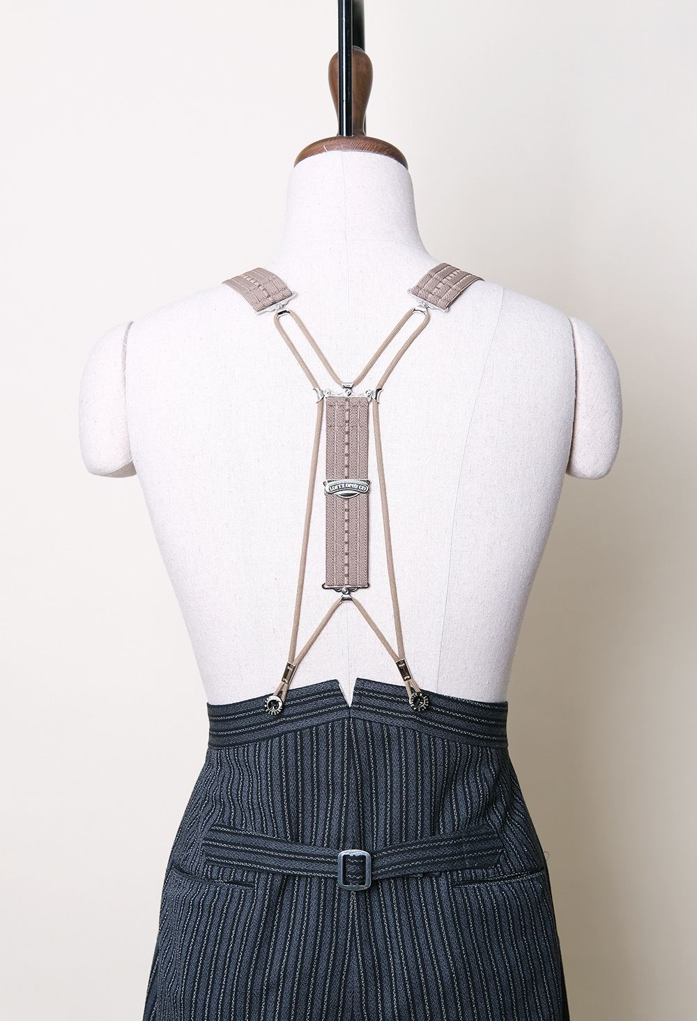 Elastic Suspenders [Gray Brown]